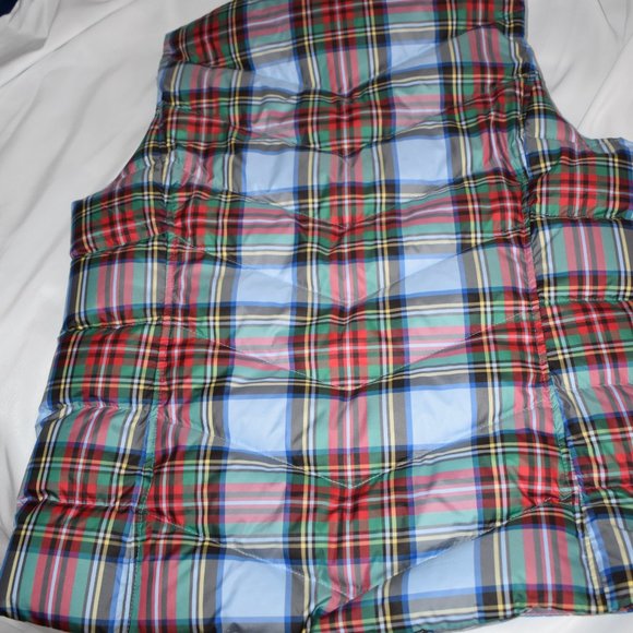 Land's End Plaid Vest, Size M (10 - 12) - Picture 2 of 13